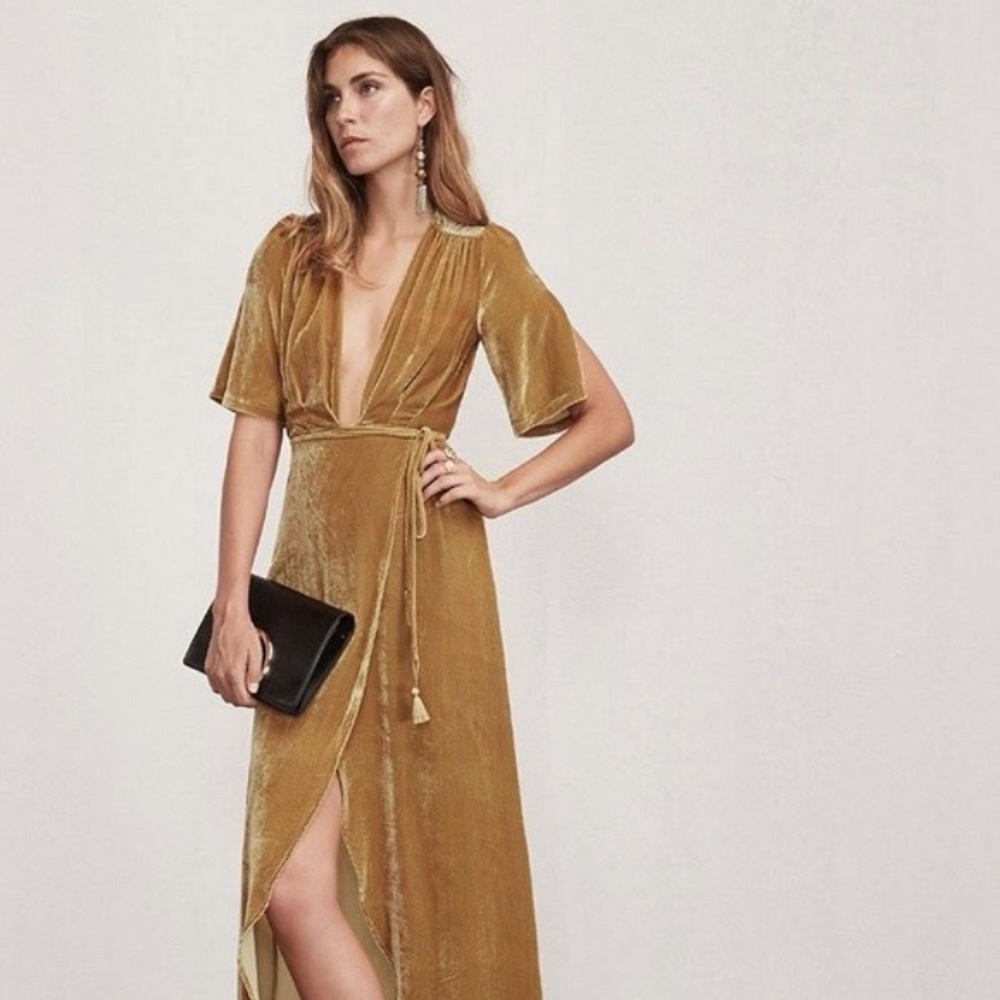 ISO Reformation Bordeaux Dress in Pimm